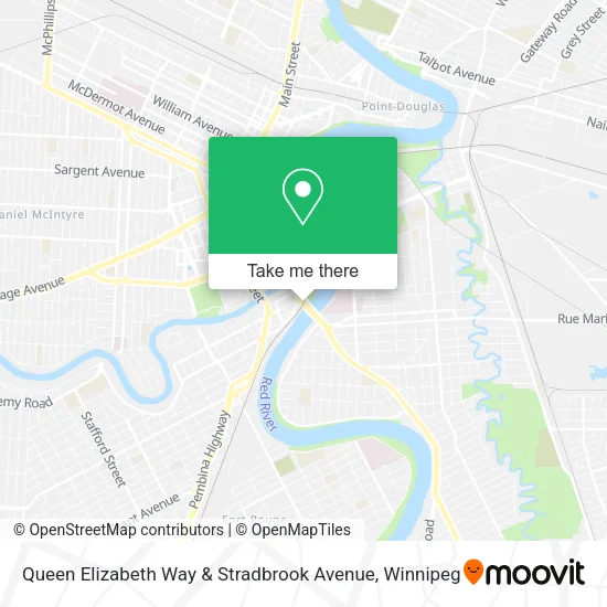 Queen Elizabeth Way & Stradbrook Avenue map