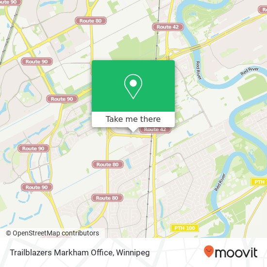 Trailblazers Markham Office map