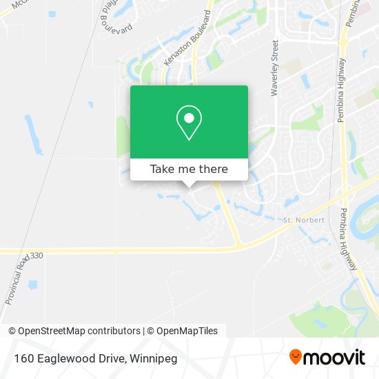 160 Eaglewood Drive map