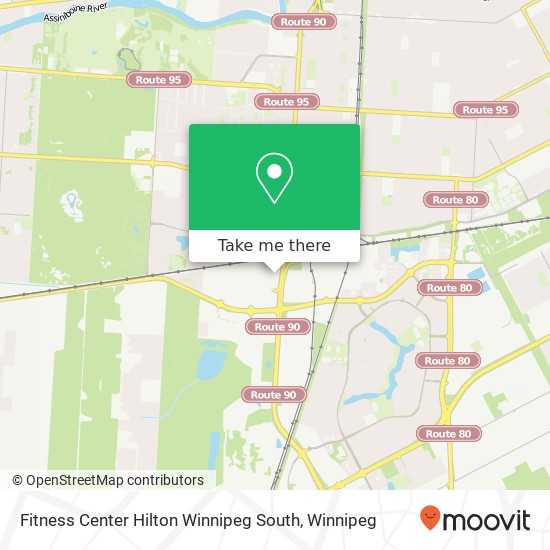 Fitness Center Hilton Winnipeg South map