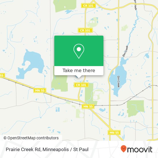 Mapa de Prairie Creek Rd