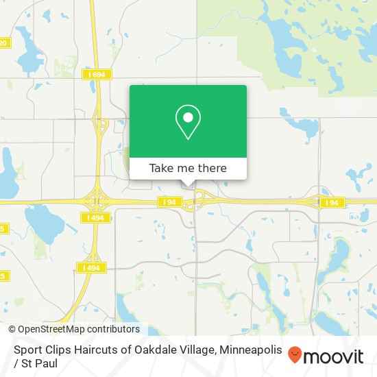 Mapa de Sport Clips Haircuts of Oakdale Village