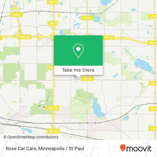 Rose Car Care map