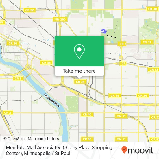 Mendota Mall Associates (Sibley Plaza Shopping Center) map