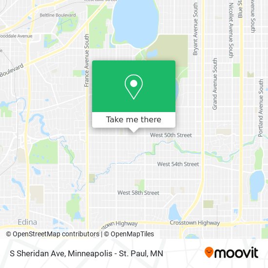 Mapa de S Sheridan Ave