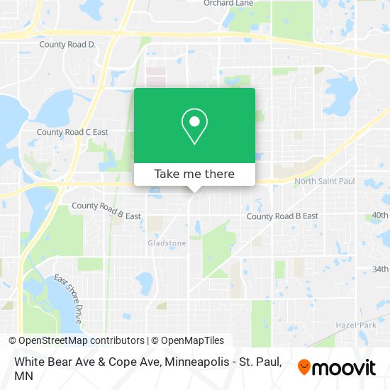 White Bear Ave & Cope Ave map