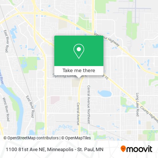 Mapa de 1100 81st Ave NE