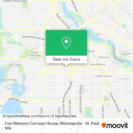Mapa de Coe Mansion Carriage House