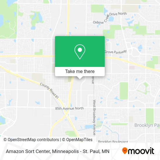 Amazon Sort Center map