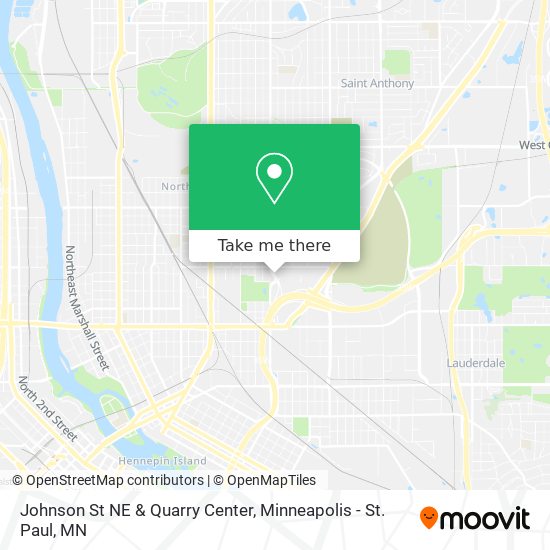 Johnson St NE & Quarry Center map