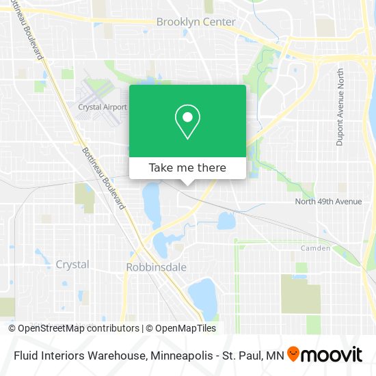Mapa de Fluid Interiors Warehouse