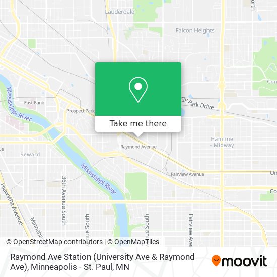 Raymond Ave Station (University Ave & Raymond Ave) map
