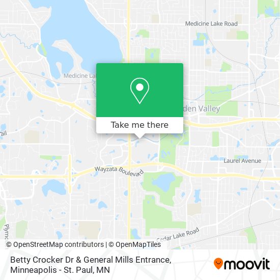 Mapa de Betty Crocker Dr & General Mills Entrance