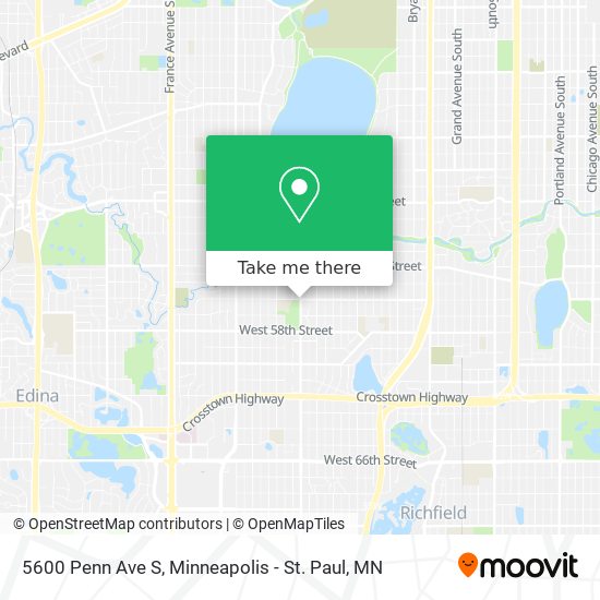 5600 Penn Ave S map
