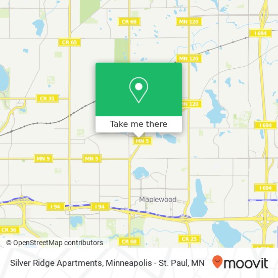 Mapa de Silver Ridge Apartments