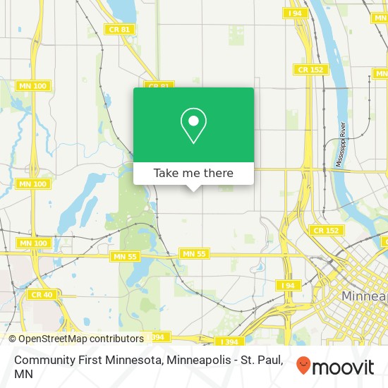 Mapa de Community First Minnesota