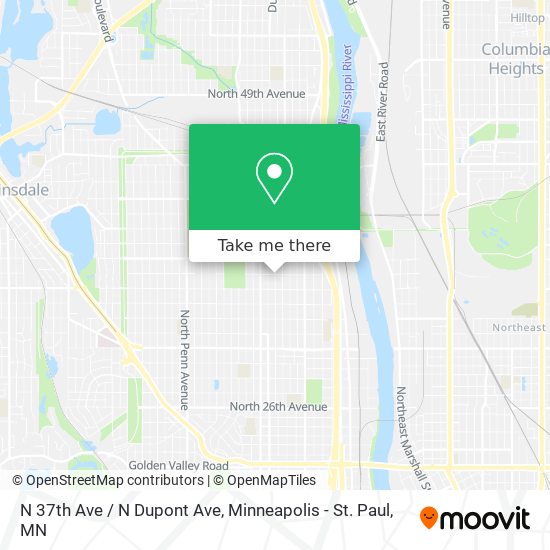 N 37th Ave / N Dupont Ave map