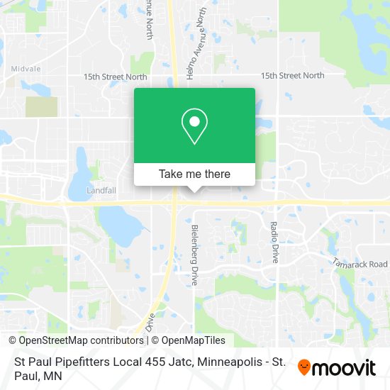 Mapa de St Paul Pipefitters Local 455 Jatc