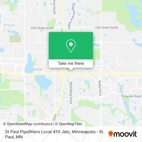 Mapa de St Paul Pipefitters Local 455 Jatc