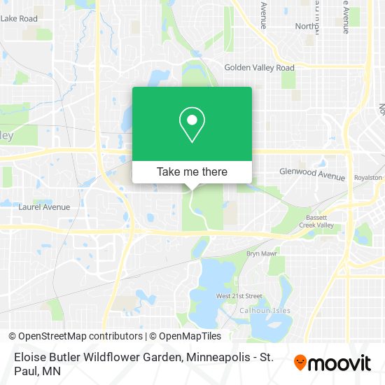 Eloise Butler Wildflower Garden map