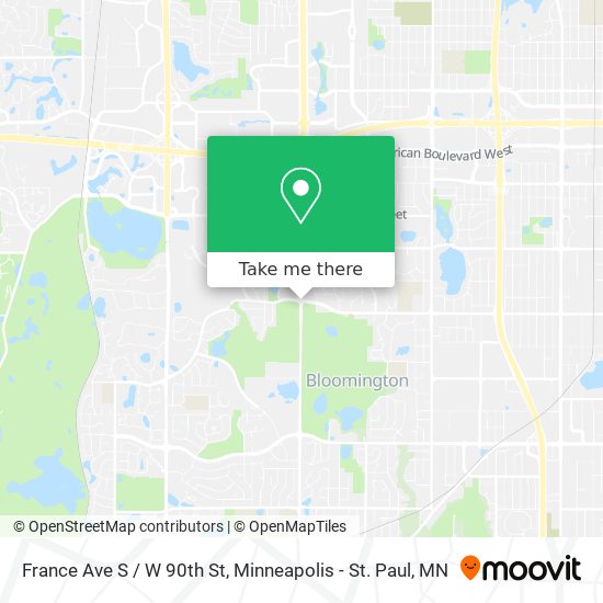Mapa de France Ave S / W 90th St