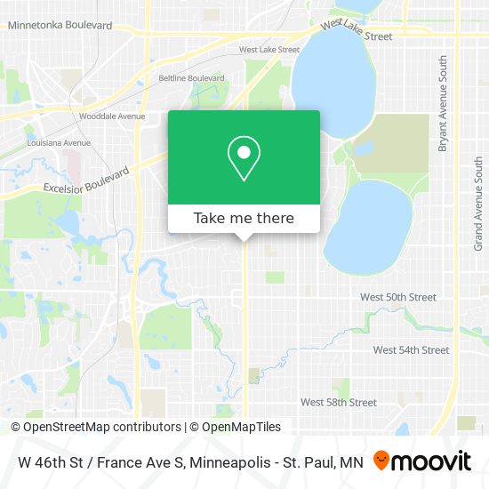 W 46th St / France Ave S map
