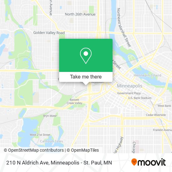Mapa de 210 N Aldrich Ave