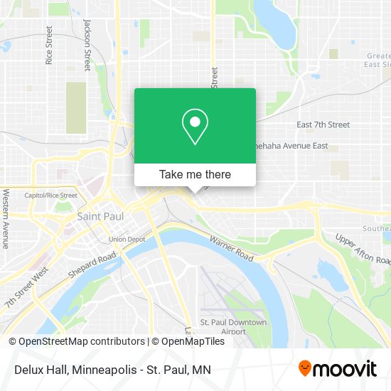 Delux Hall map