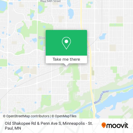 Mapa de Old Shakopee Rd & Penn Ave S