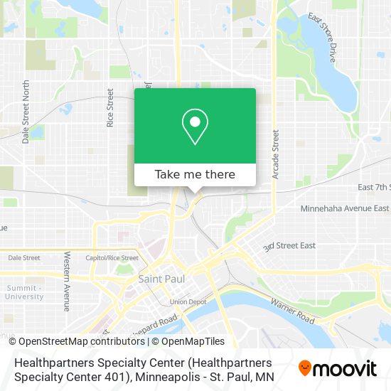 Healthpartners Specialty Center map