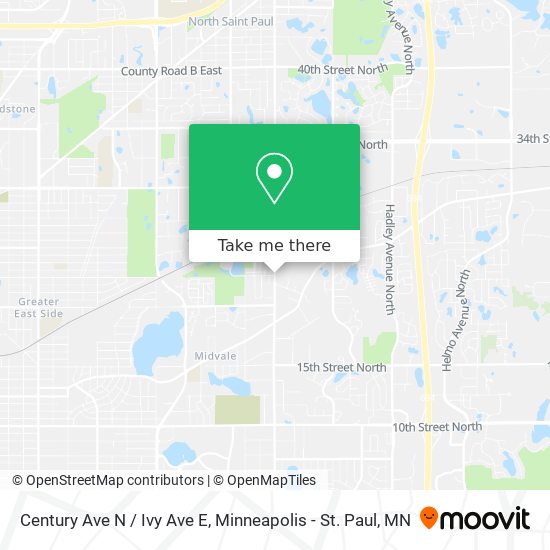 Century Ave N / Ivy Ave E map