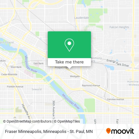 Fraser Minneapolis map