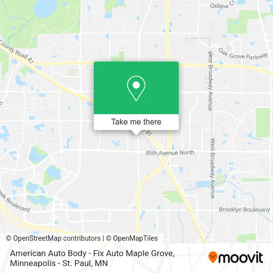 American Auto Body - Fix Auto Maple Grove map