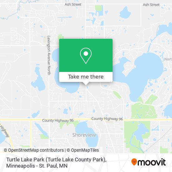 Turtle Lake Park map