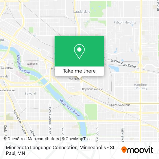 Minnesota Language Connection map