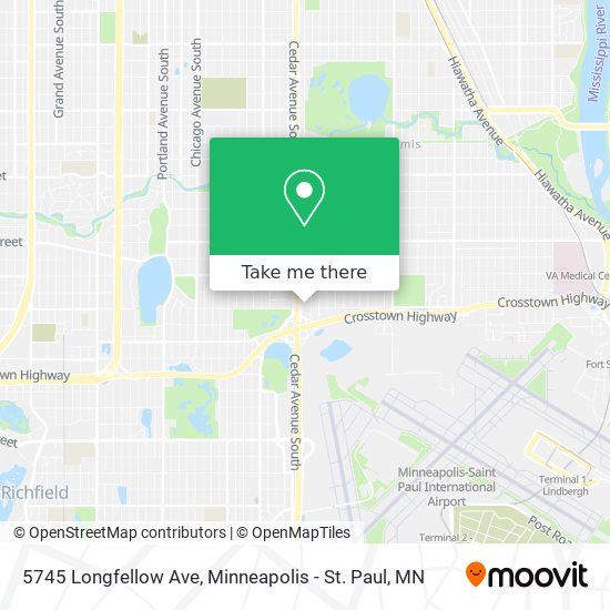 Mapa de 5745 Longfellow Ave