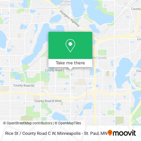 Mapa de Rice St / County Road C W