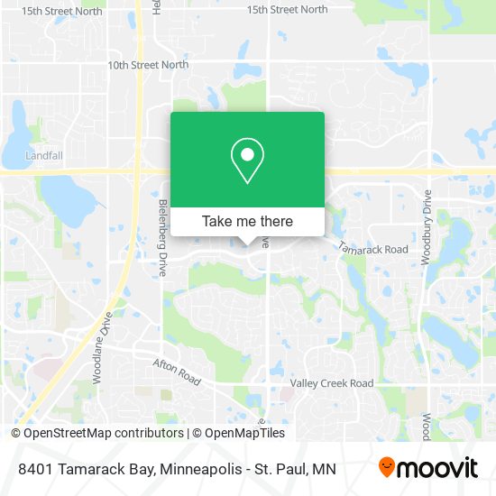 8401 Tamarack Bay map