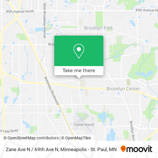 Zane Ave N / 69th Ave N map