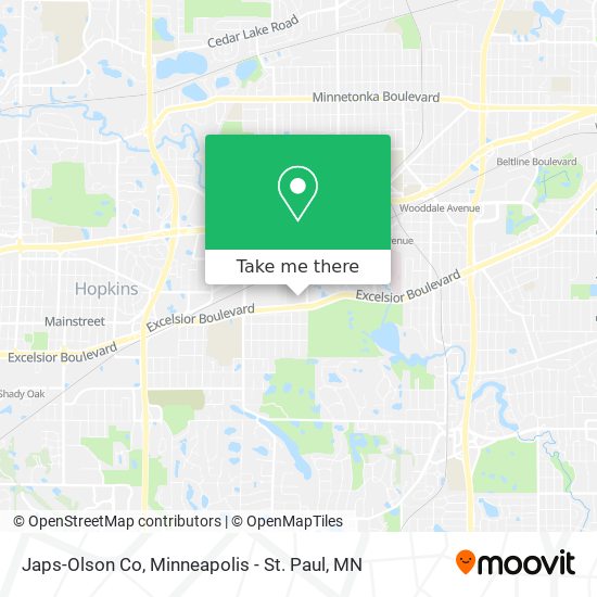 Japs-Olson Co map
