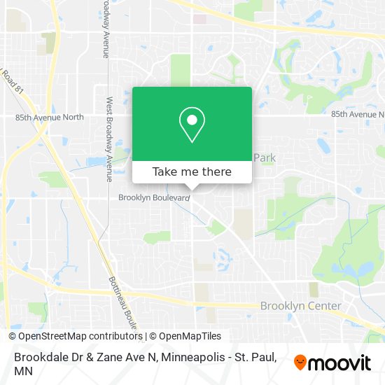 Brookdale Dr & Zane Ave N map