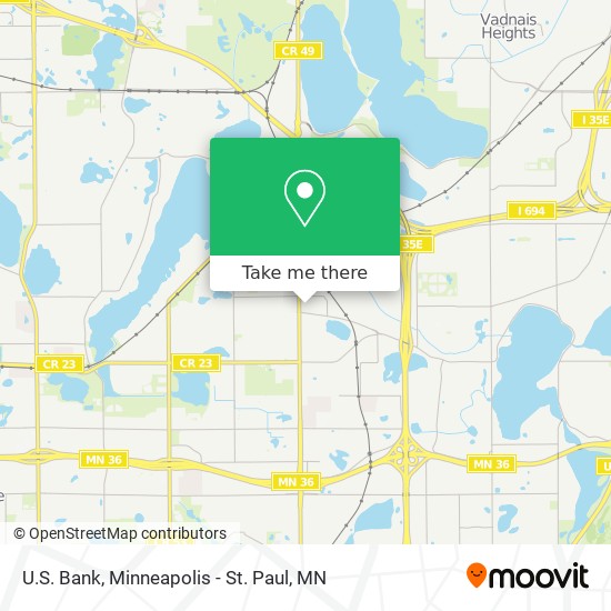 Us Bank Locations Map How To Get To U.s. Bank In Little Canada By Bus Or Light Rail?