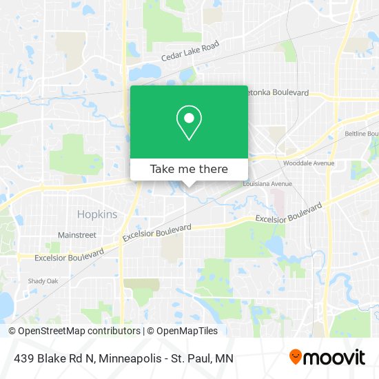 Mapa de 439 Blake Rd N