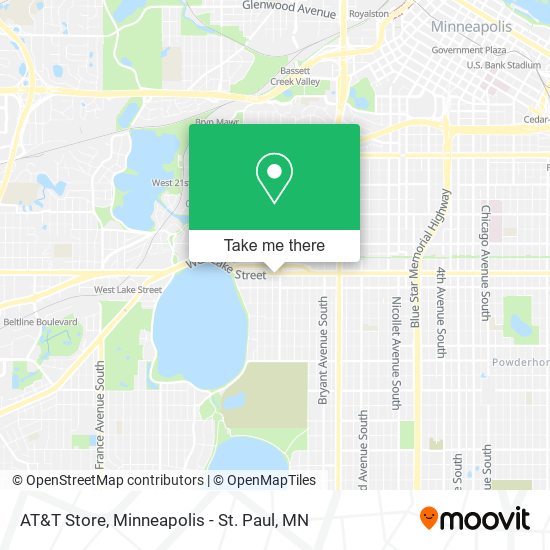 Mapa de AT&T Store