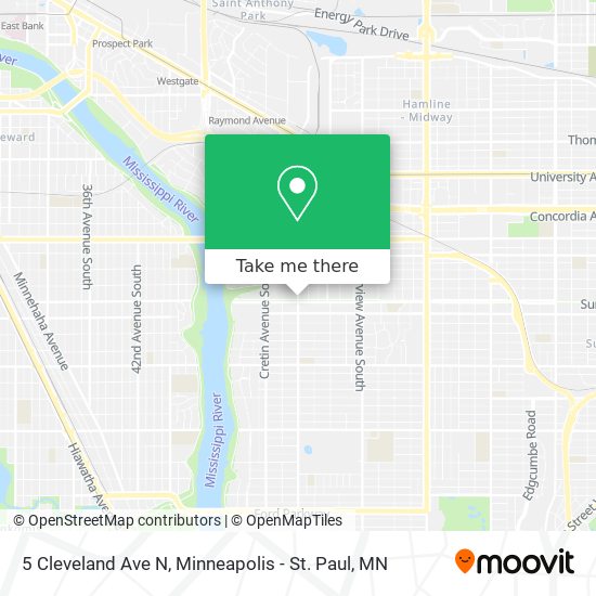 5 Cleveland Ave N map