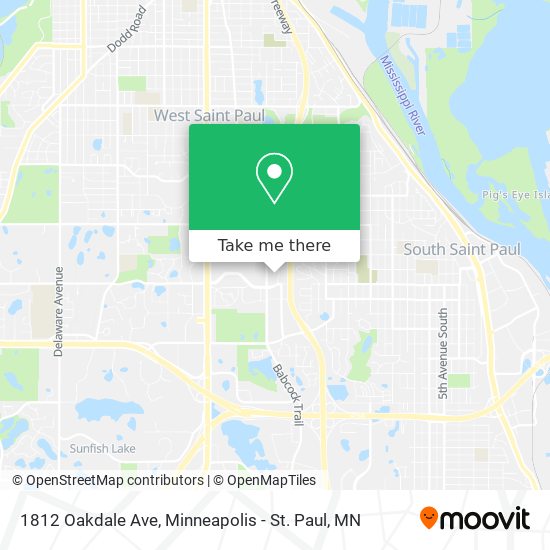 Mapa de 1812 Oakdale Ave