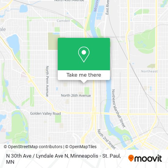 Mapa de N 30th Ave / Lyndale Ave N