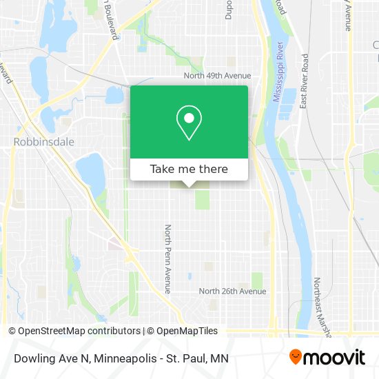 Mapa de Dowling Ave N
