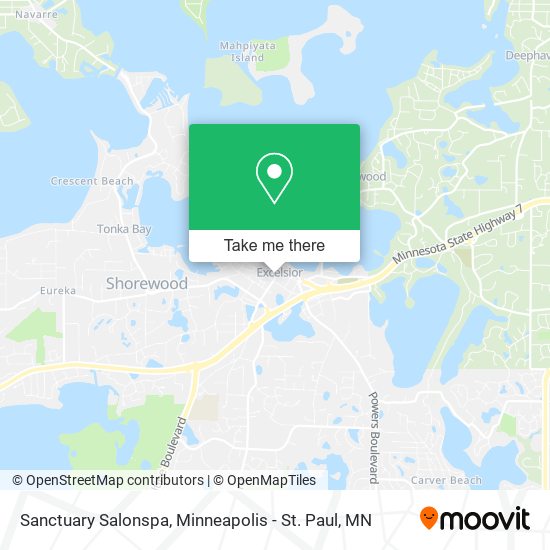 Sanctuary Salonspa map