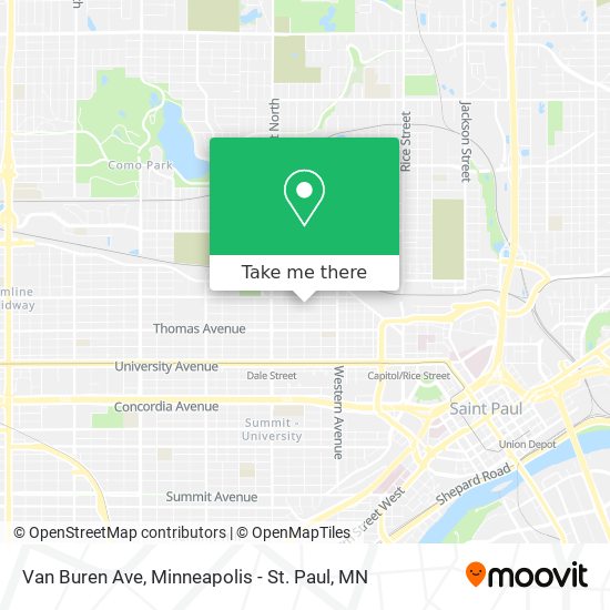 Mapa de Van Buren Ave